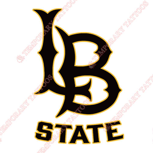 Long Beach State 49ers Customize Temporary Tattoos Stickers NO.4808